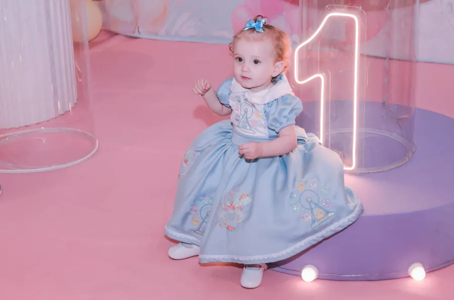 Aniversariante de 1 ano na decoração